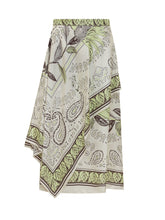 Asymmetric Midi Skirt with Print - New Collection | $store$