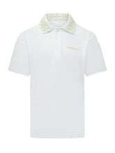 Polo Shirt with Embroidered Leaf Collar - Casablanca | $store$