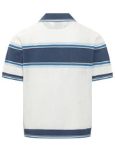 Mesh Knit Striped Polo Shirt - Casablanca | $store$