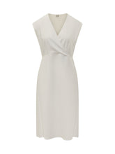 Sleeveless Midi Dress with V Neck - Calvin Klein | $store$
