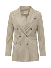 Pinstripe Double-breasted Blazer - Circolo | $store$
