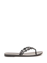 Gemini Link Flip Flops with Chain - New Collection | $store$