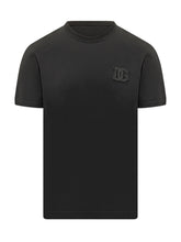 T-Shirt with Embroidered Logo and Crew Neck - Dolce & Gabbana | $store$