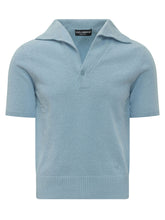 Knit Polo with Open Collar - Dolce & Gabbana | $store$