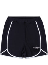 Jersey Shorts with Front Logo - Balmain Kids | $store$