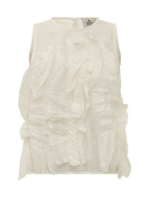 Sleeveless Top with Ruffles - Alpha Studio | $store$