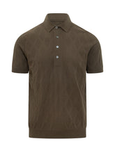Polo Shirt with Geometric Pattern - Knit De Monsieur | $store$