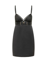Mini Dress with Structured Cups and Decorative Straps - Elisabetta Franchi | $store$