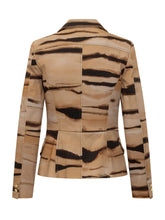 Blazer with Lapels and Abstract Pattern - Elisabetta Franchi | $store$