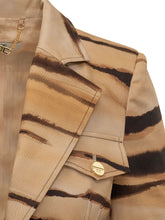 Blazer with Lapels and Abstract Pattern - Elisabetta Franchi | $store$