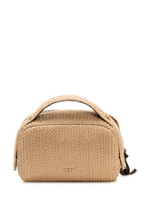 Necessaire Raffia Pouch with Zip and Logo - New Collection | $store$