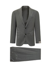 Pinstriped Suit with Two Button Jacket and Trousers - Corneliani | $store$