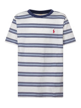 Striped T-shirt with Embroidered Logo - Kids | $store$