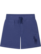 Boys  Cotton Fleece Shorts with Large Embroidered Logo - Kids | $store$