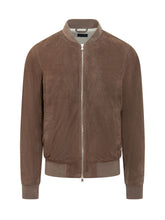 Suede Jacket with Zip - Barba Jacket | $store$