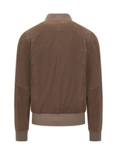Suede Jacket with Zip - Barba Jacket | $store$