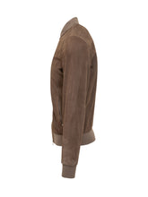 Suede Jacket with Zip - Barba Jacket | $store$