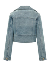 Cropped Denim Jacket with Pockets and Buttons - Michael Michael Kors | $store$