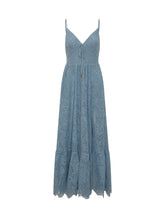 Abito Maxi in Pizzo con Scollo a V - Abbigliamento Donna | $store$