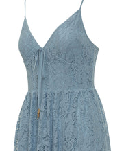 Abito Maxi in Pizzo con Scollo a V - Abbigliamento Donna | $store$