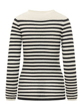 Long Sleeve Crew Neck Striped Sweater - Fabiana Filippi | $store$
