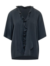 Ruffled V Neck Blouse - Momoni Women | $store$