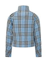 High Neck Jacket with Check Pattern - Burberry | $store$