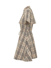 Isotta Dress with Check Pattern and Drawstring Waist - Burberry | $store$