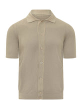 Short Sleeve Perforated Knit Shirt - Filippo De Laurentiis | $store$