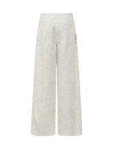 Jacquard Wide-Leg Trousers - Msgm | $store$