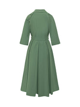 Midi Dress with Belt and Three Quarter Sleeves - New Collection | $store$