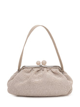 Raffia Bag with Handle and Clasp Closure - New Collection | $store$
