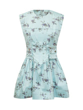 Corset Mini Dress with Floral Print - Ganni | $store$