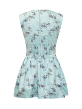 Corset Mini Dress with Floral Print - Ganni | $store$