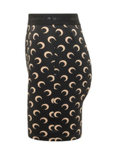 High Waist Shorts with Moon Print - Marine Serre | $store$