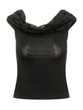 Jersey Bustier Top with Draped Neckline - Marine Serre | $store$