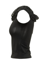Jersey Bustier Top with Draped Neckline - Marine Serre | $store$