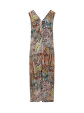 Sleeveless Long Dress with Patchwork Print - Momoni Women | $store$