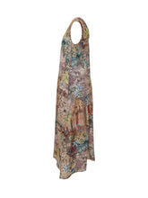 Sleeveless Long Dress with Patchwork Print - Momoni Women | $store$