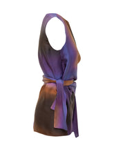 Sleeveless Top with Abstract Print and Side Tie - Momoni Women | $store$