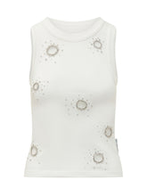 Classic Tank Top with Jewel Embellishments - Des Phemmes | $store$