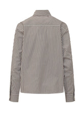 Striped Shirt with Embellished Embroidery - Des Phemmes | $store$