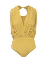 Draped Bodysuit with Wide Sleeves - Des Phemmes | $store$