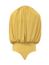 Draped Bodysuit with Wide Sleeves - Des Phemmes | $store$