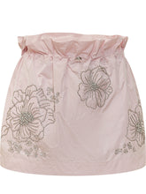 Mini Skirt with Floral Embroidery - Des Phemmes | $store$