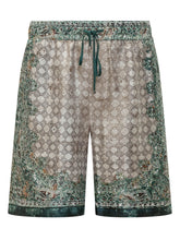 Bandana Shorts with Drawstring and All-Over Print - Amiri | $store$
