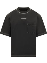 T-shirt con Tasca sul Petto e Logo Frontale - Abbigliamento Uomo | $store$