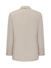 Men's Beige Double-Breasted Blazer - Boss By Beckham | $store$