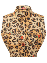 Sleeveless Cropped Animal Print Shirt - Alessandro Enriquez | $store$