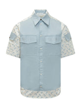 Camicia a Maniche Corte con Colletto e Tasche sul Petto - Abbigliamento Uomo | $store$